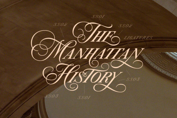 Modern Prestige Font PNG with transparent background - Preview 4