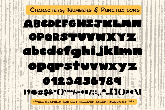 Blacky Star Font PNG with transparent background - Preview 4