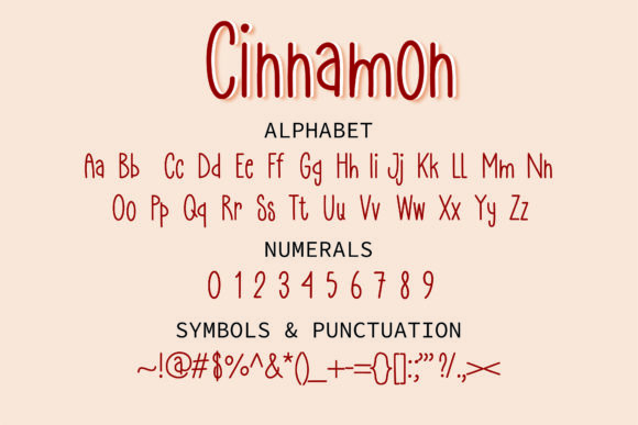 Cinnamon Font - Preview 1