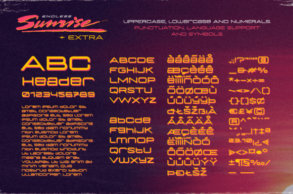 Endless Sunrise Font - Preview 4