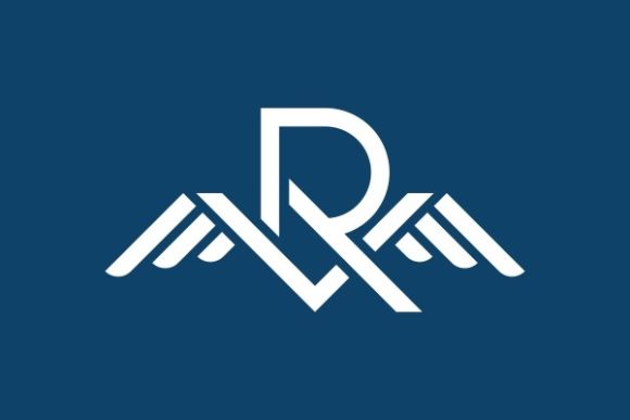 Letter RV Wing Business Logo Design