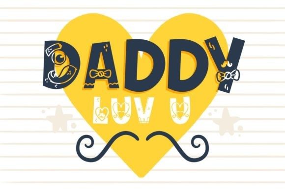 Oh Dad Font PNG with transparent background - Preview 1