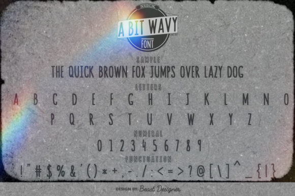 A Bit Wavy Font - Preview 1