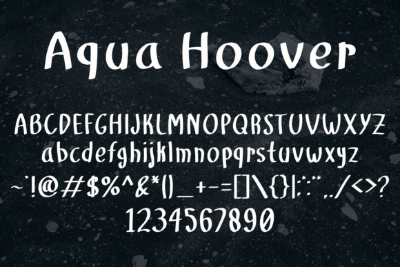 Aqua Hoover Font - Preview 4