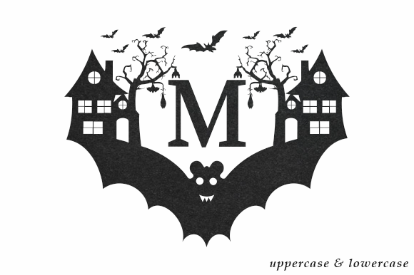 Bats Monogram Font - Preview 1