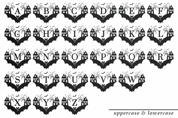 Bats Monogram Font - Preview 4