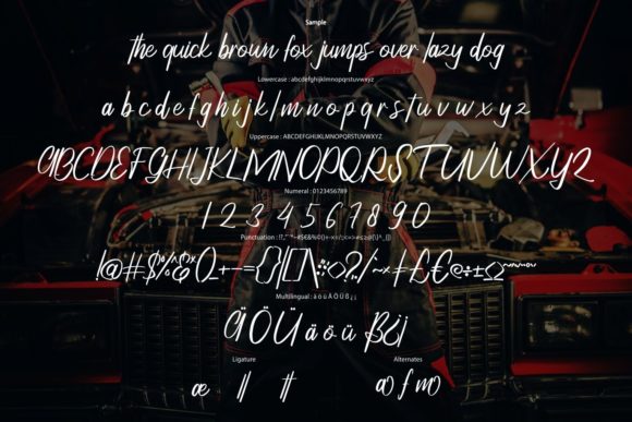 Chifas Gabiella Font PNG with transparent background - Preview 5