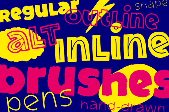 Comic Sidekick Font PNG with transparent background - Preview 5