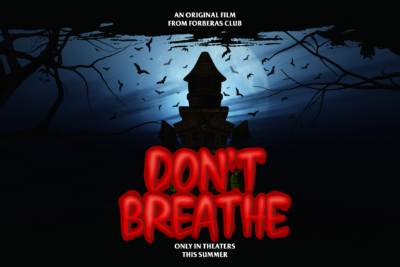 Creepy Face Font PNG with transparent background - Preview 3