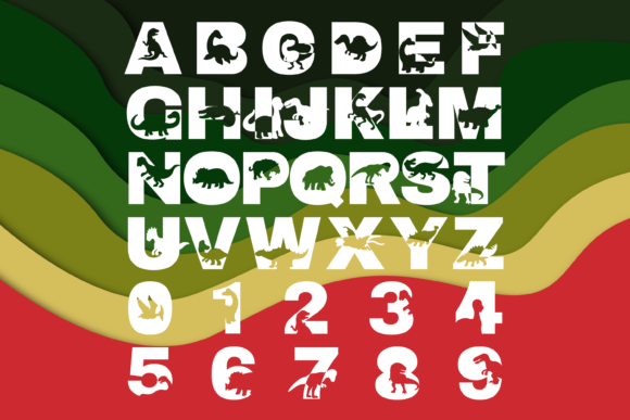 Dino World Trio Font - Preview 1