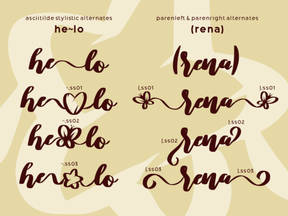 Hey Lorena Font PNG with transparent background - Preview 1
