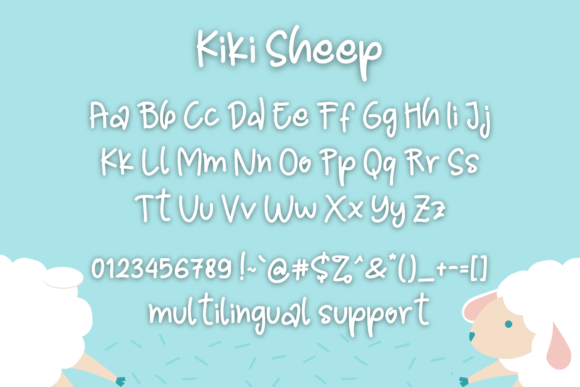 Kiki Sheep Font PNG with transparent background - Preview 1