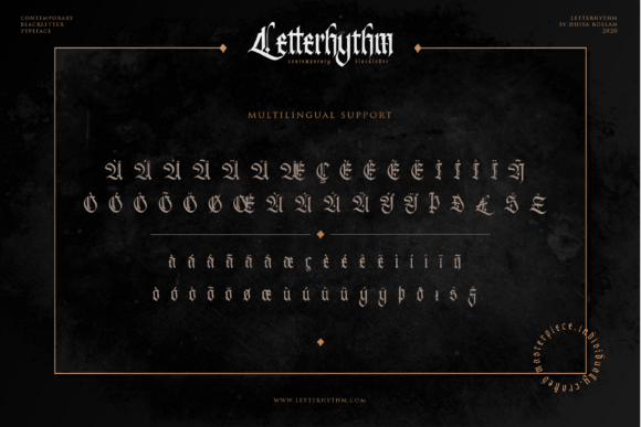 Letterhythm Font PNG with transparent background - Preview 5