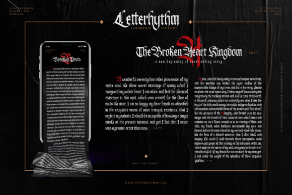 Letterhythm Font PNG with transparent background - Preview 6