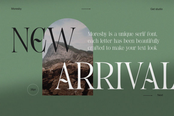 Moresby Font PNG with transparent background - Preview 3