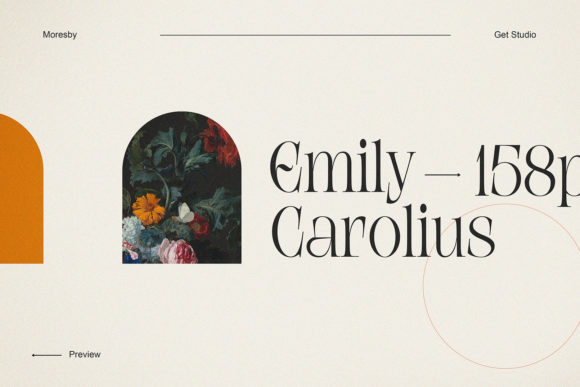 Moresby Font PNG with transparent background - Preview 5