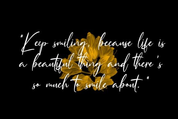 Queensytrix Signature Script Font PNG with transparent background - Preview 1