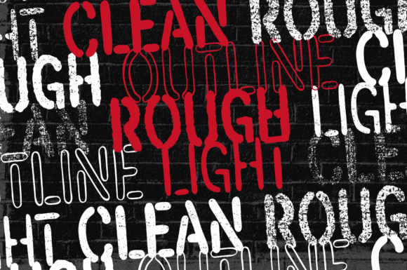 ReRun Font PNG with transparent background - Preview 2