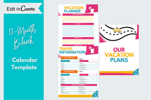 Travel Journal, Vacation Planner Printab
