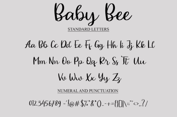 Baby Bee Font - Preview 2