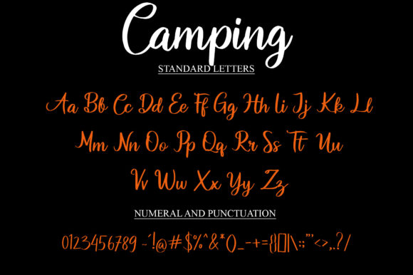 Camping Font - Preview 2