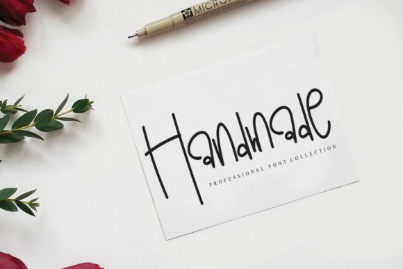 Handwriting Minimalist Font PNG with transparent background - Preview 2