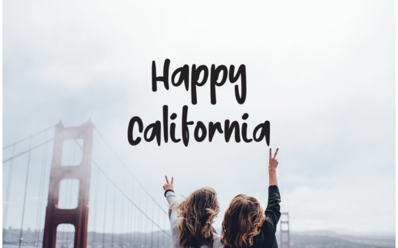 I Love California Font - Preview 1