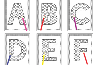 KDP Alphabet Mermaid Coloring Book Set 2 Graphic by Miss Cherry Designs ...