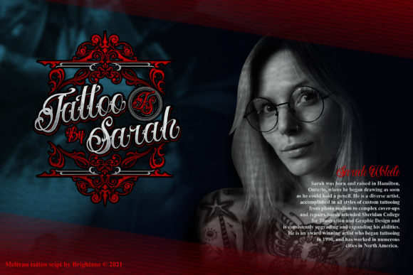 Meltvan Font PNG with transparent background - Preview 1