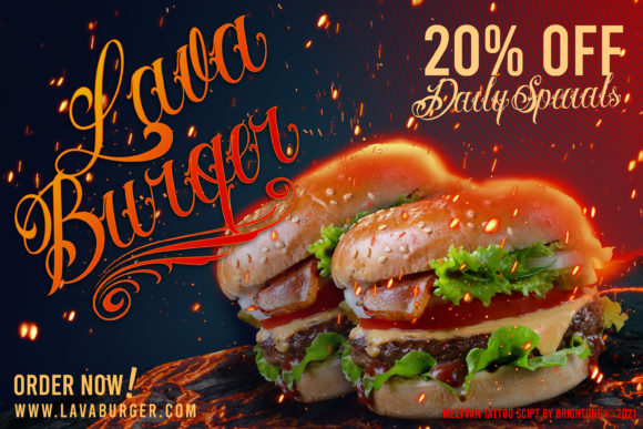 Meltvan Font PNG with transparent background - Preview 3