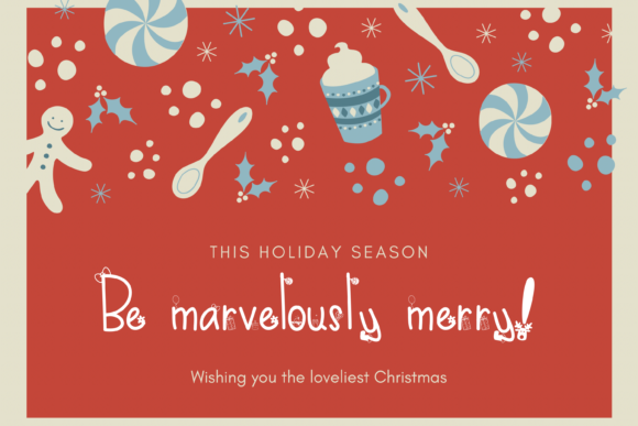 Merry Gift Font PNG with transparent background - Preview 3