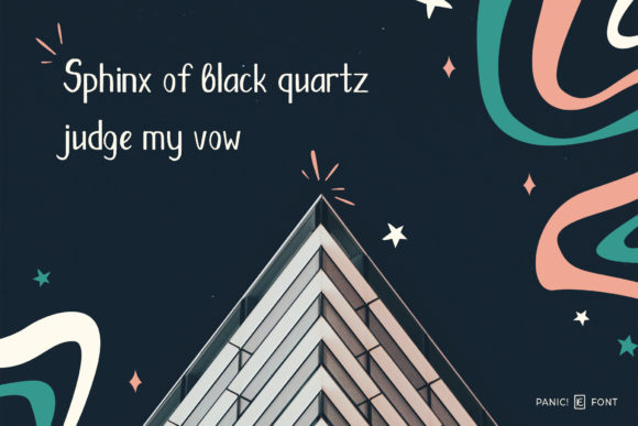 Panic! Font PNG with transparent background - Preview 2