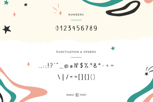 Panic! Font PNG with transparent background - Preview 6
