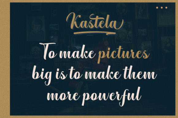 Kastela Font PNG with transparent background - Preview 5