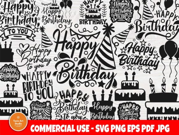 20 Happy Birthday Set
