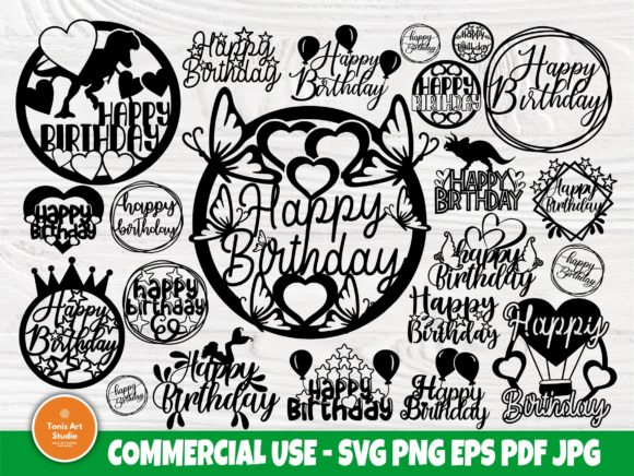 Birthday Cake Topper Set