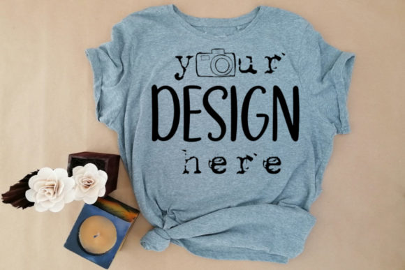 Gray Mockups Bella Canvas 3001 T-shirt Graphic T-Shirts By Art Studio
