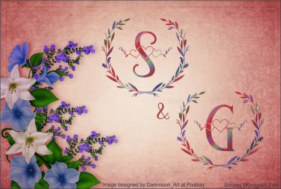 Amores Monogram Font - Preview 3