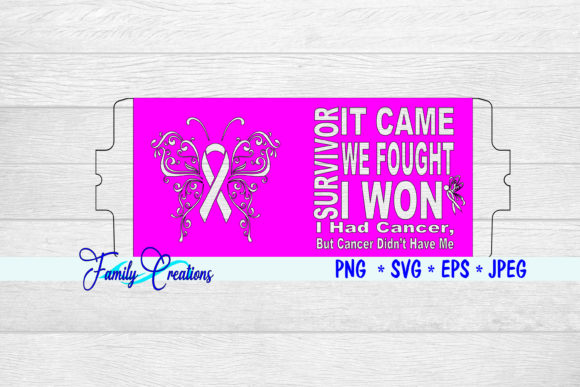 Cricut Mug Press Cancer Survivor Graphics