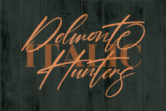 Delmonte Hunters Font PNG with transparent background - Preview 1