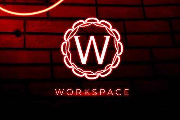 Monogram Neon Font PNG with transparent background - Preview 1