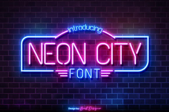 Neon City Font by Beast Designer urban style