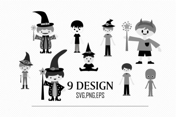 Halloween Kids Bundle Vol 1 Graphics
