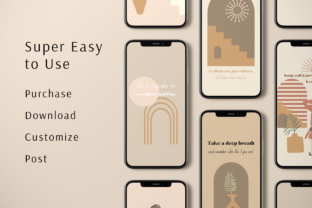 Boho Instagram Templates for Canva Graphic by Cotton White Studio ...