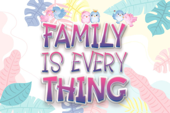Cartoon Family Font - Preview 6