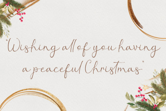 Christmas Leaf Font - Preview 3