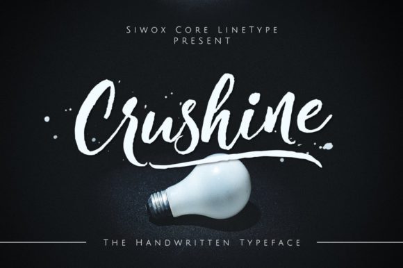 Crushine Font by SiwoxS · Creative Fabrica font preview