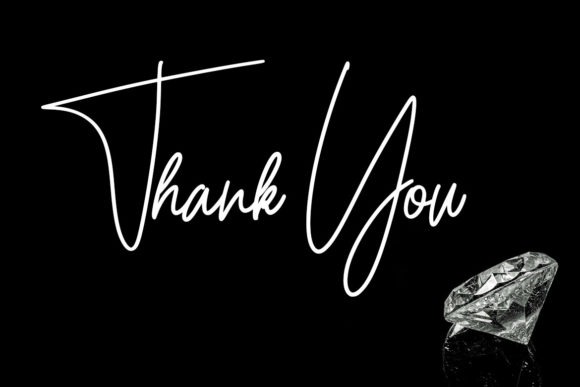 Diamond Signature Font PNG with transparent background - Preview 6