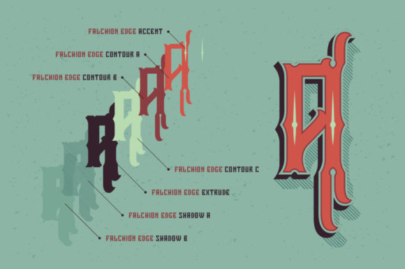 Falchion Edge Font - Preview 1