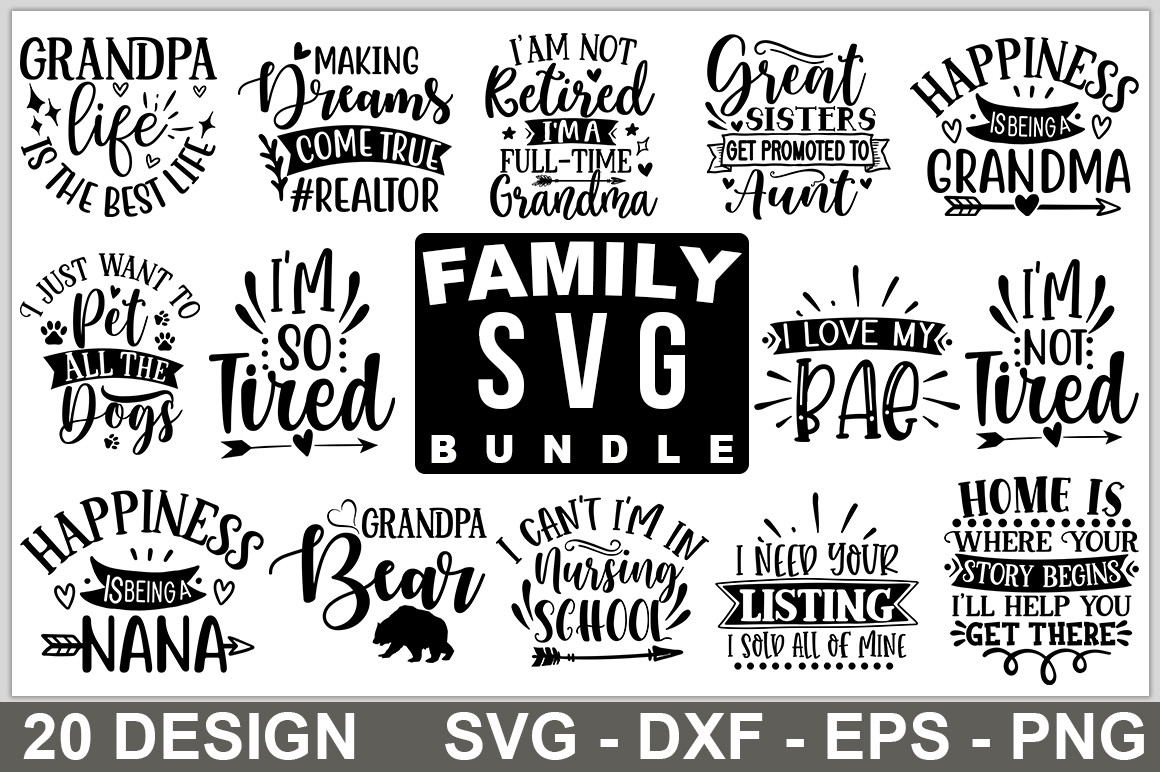 Family SVG Bundle, Family Quotes Bundle Graphic by SVGstore · Creative ...